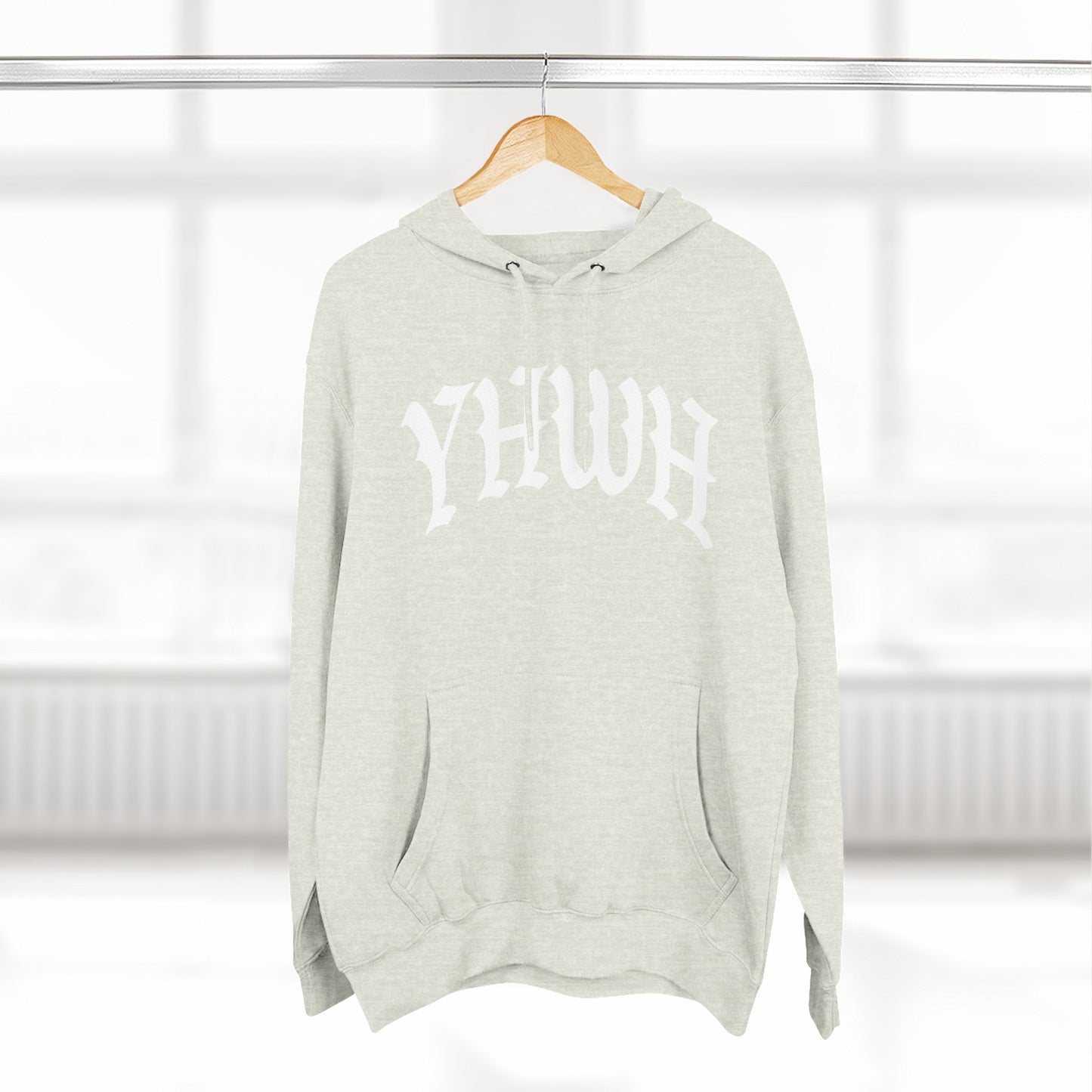 YHWH Cozy Three-Panel Fleece Hoodie - Perfect for Winter Comfort and Casual Style