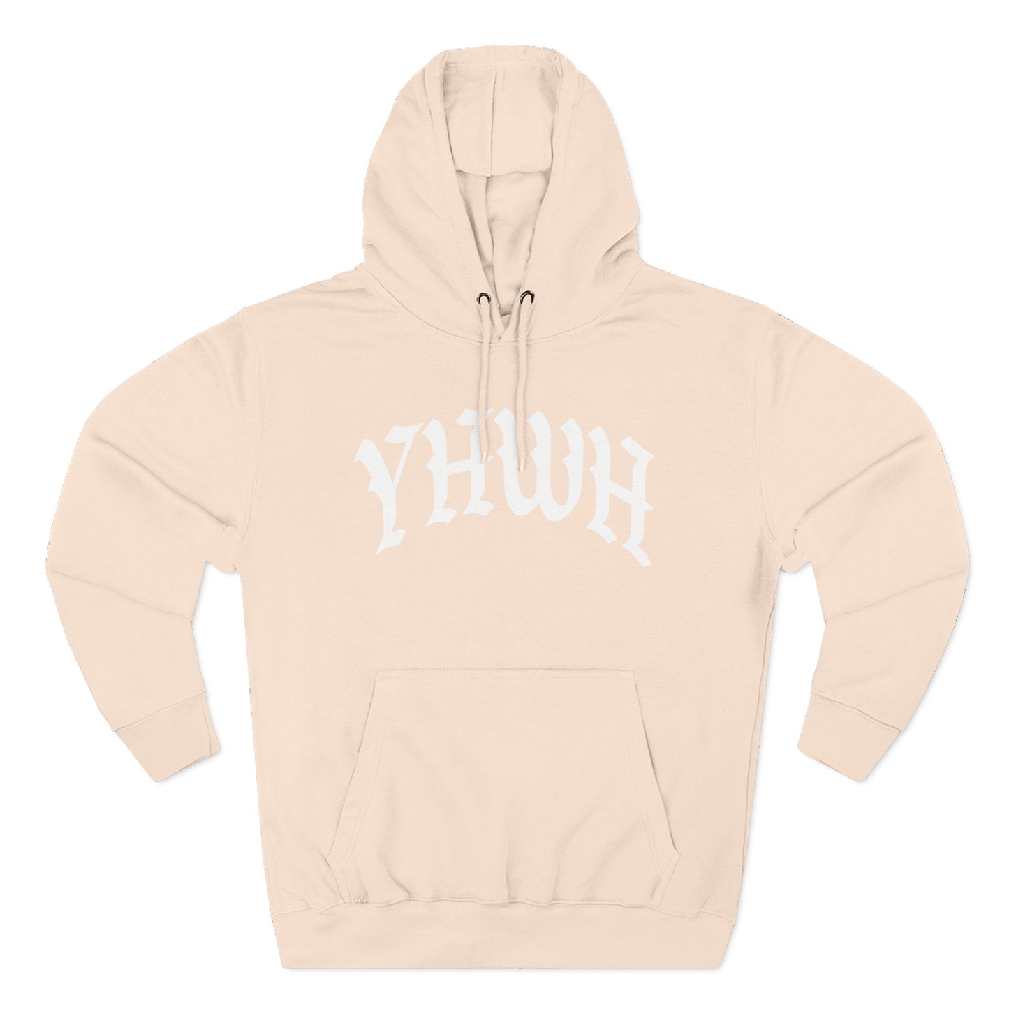 YHWH Cozy Three-Panel Fleece Hoodie - Perfect for Winter Comfort and Casual Style