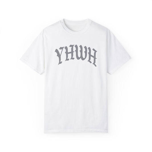 Vintage YHWH Unisex Garment-Dyed T-Shirt - Faith-Inspired Casual Wear