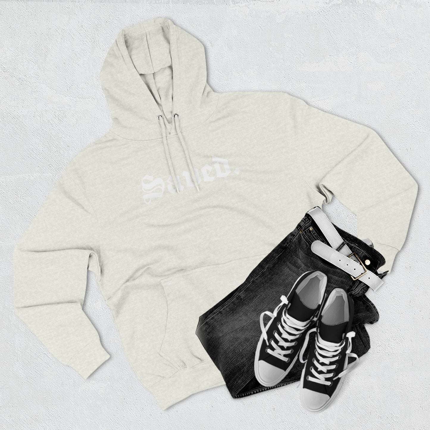 Saved. Cozy Three-Panel Fleece Hoodie - Perfect for Winter Comfort and Casual Style