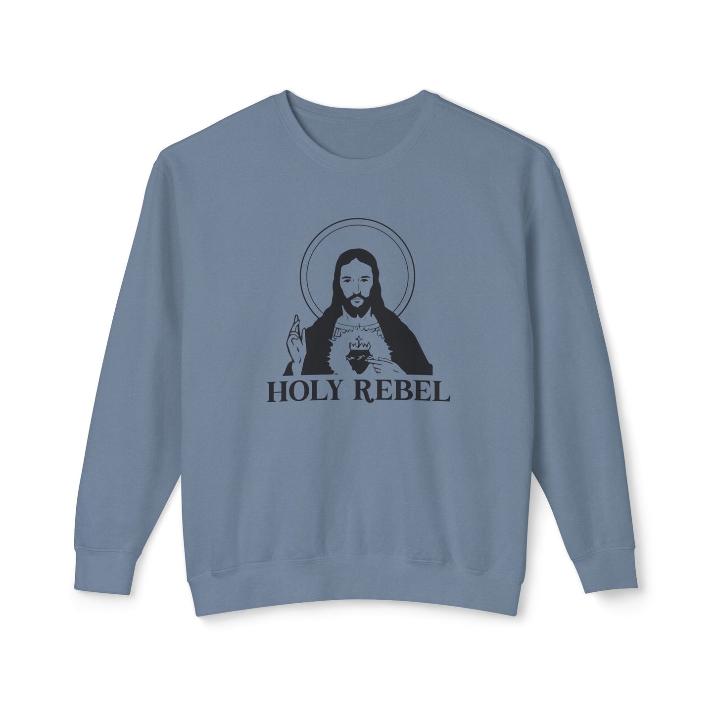 Holy Rebel Unisex Lightweight Crewneck Sweatshirt