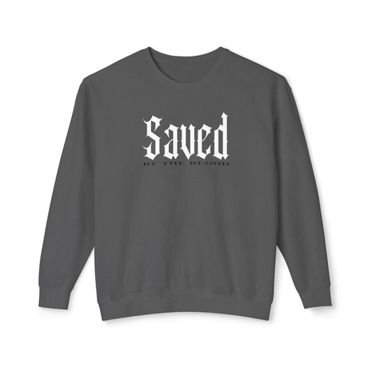 Saved by the Blood - Lightweight Unisex Sweatshirt