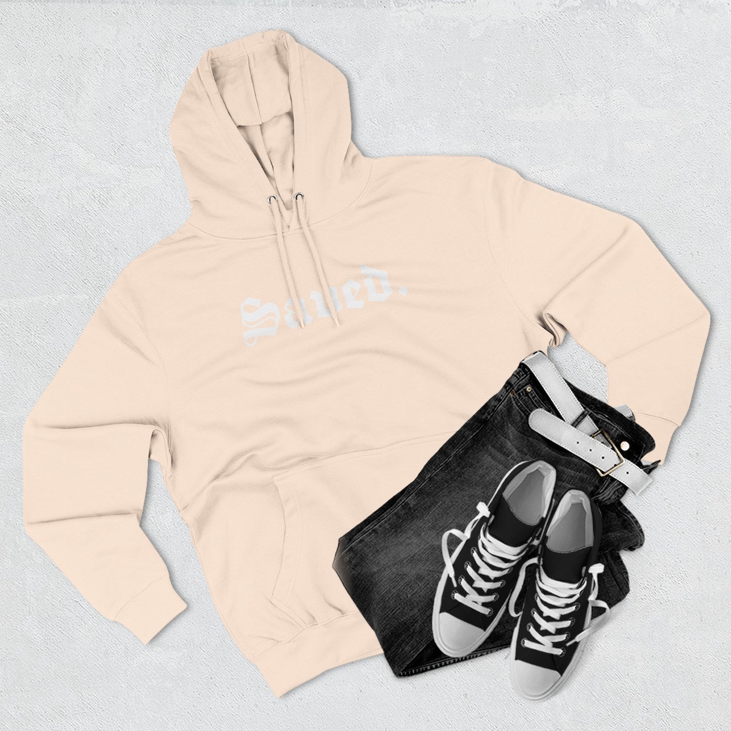 Saved. Cozy Three-Panel Fleece Hoodie - Perfect for Winter Comfort and Casual Style