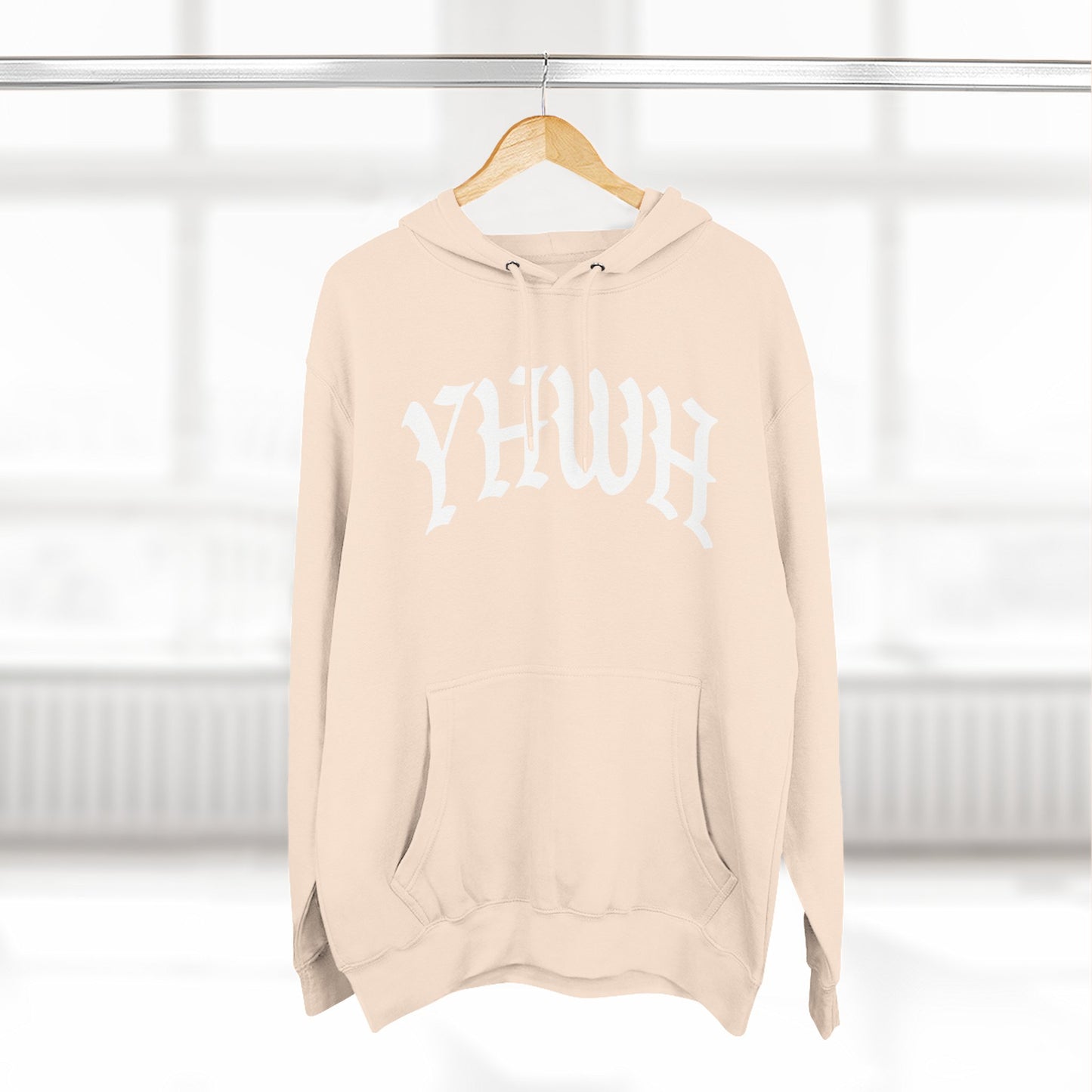 YHWH Cozy Three-Panel Fleece Hoodie - Perfect for Winter Comfort and Casual Style