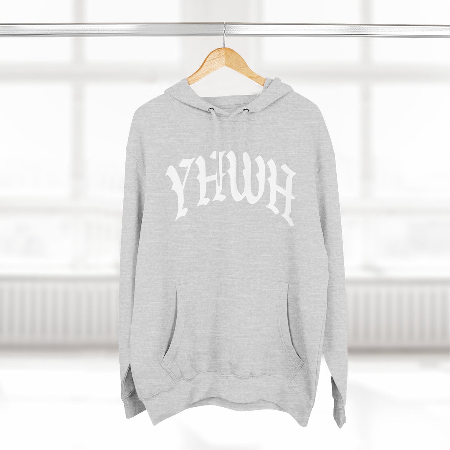 YHWH Cozy Three-Panel Fleece Hoodie - Perfect for Winter Comfort and Casual Style