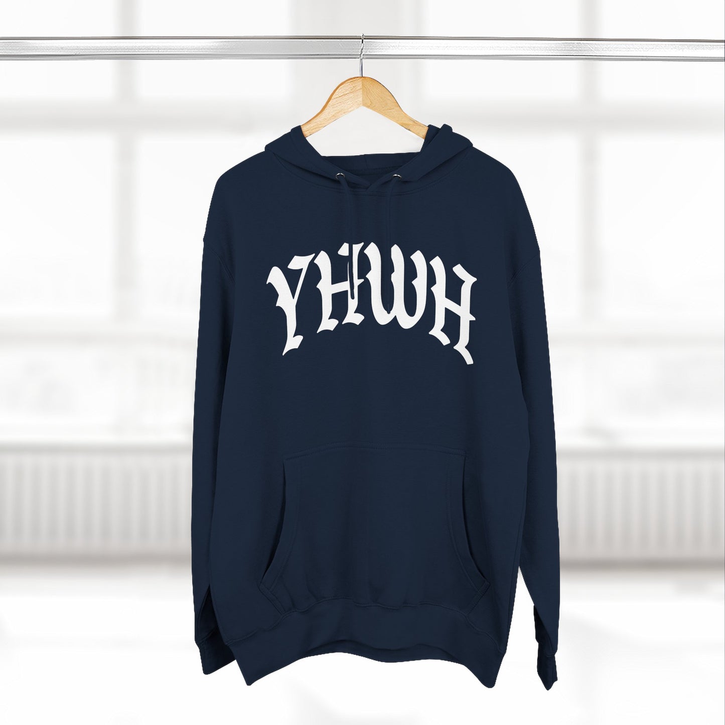 YHWH Cozy Three-Panel Fleece Hoodie - Perfect for Winter Comfort and Casual Style