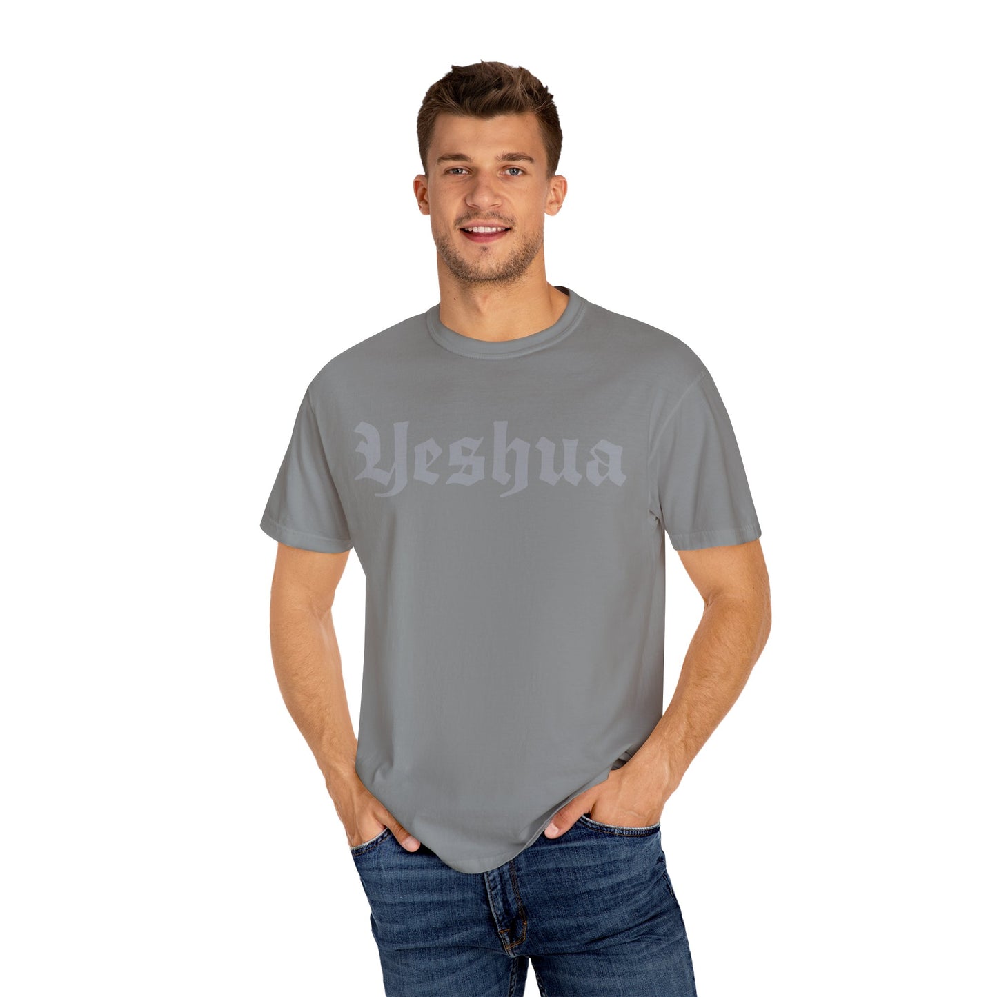 Vintage Yeshua Unisex Garment-Dyed T-Shirt - Faith-Inspired Casual Wear