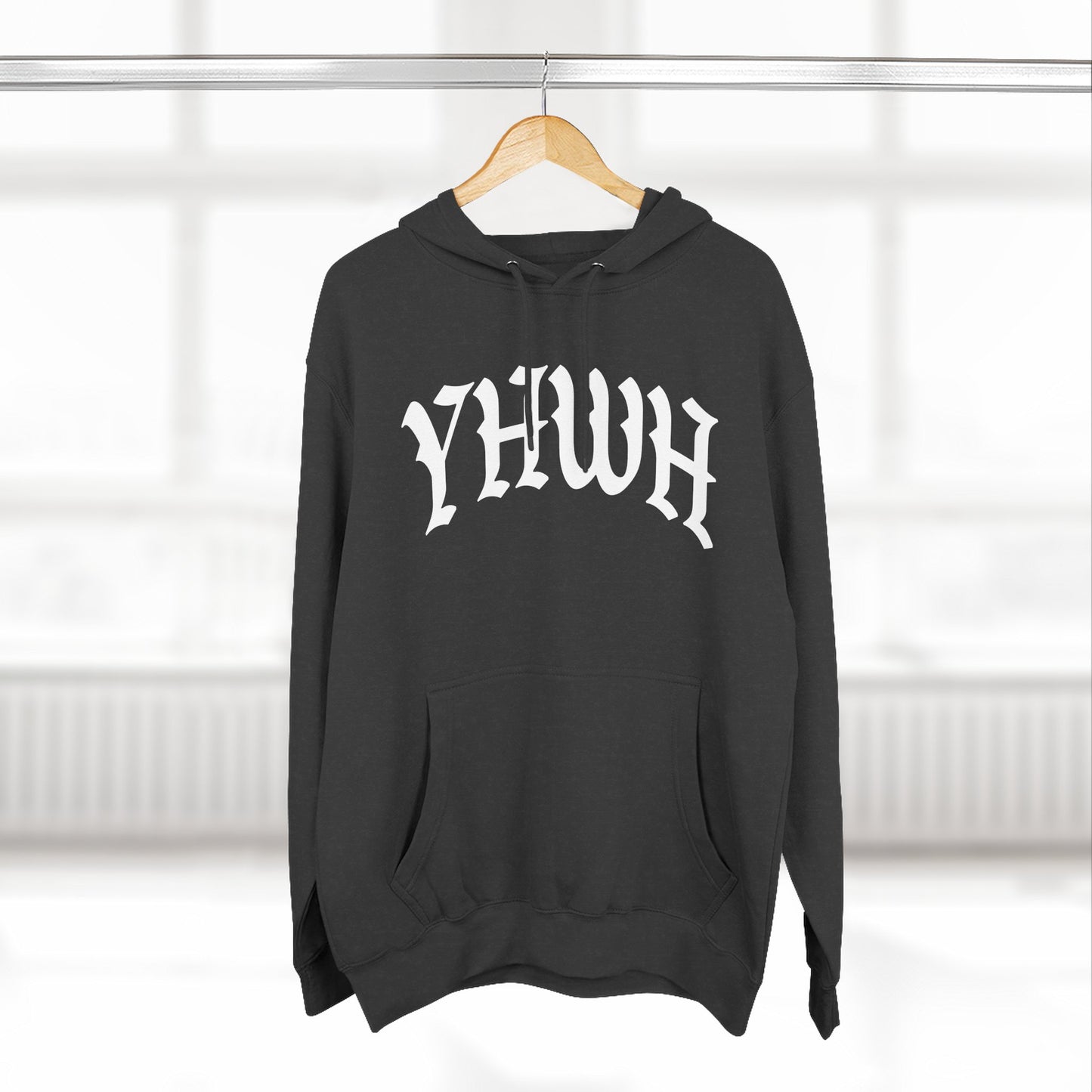 YHWH Cozy Three-Panel Fleece Hoodie - Perfect for Winter Comfort and Casual Style