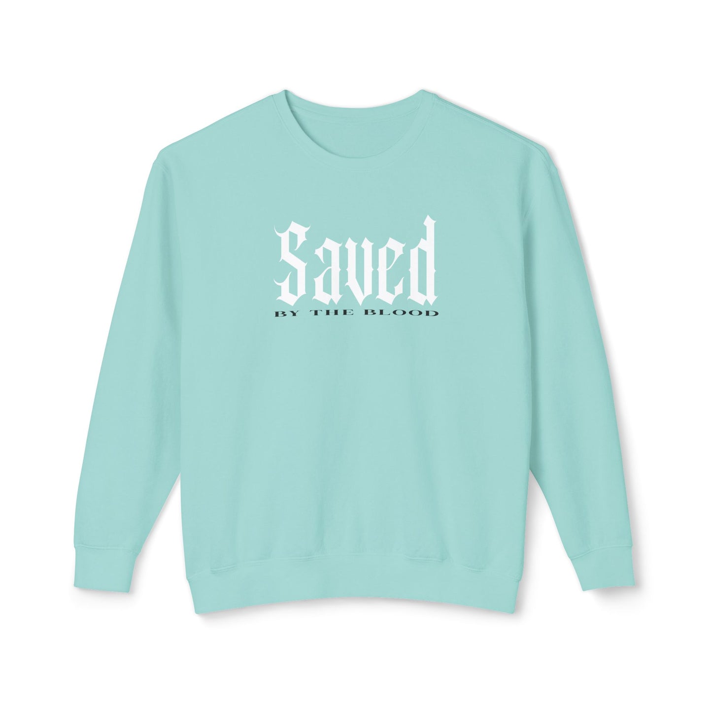 Saved by the Blood - Lightweight Unisex Sweatshirt