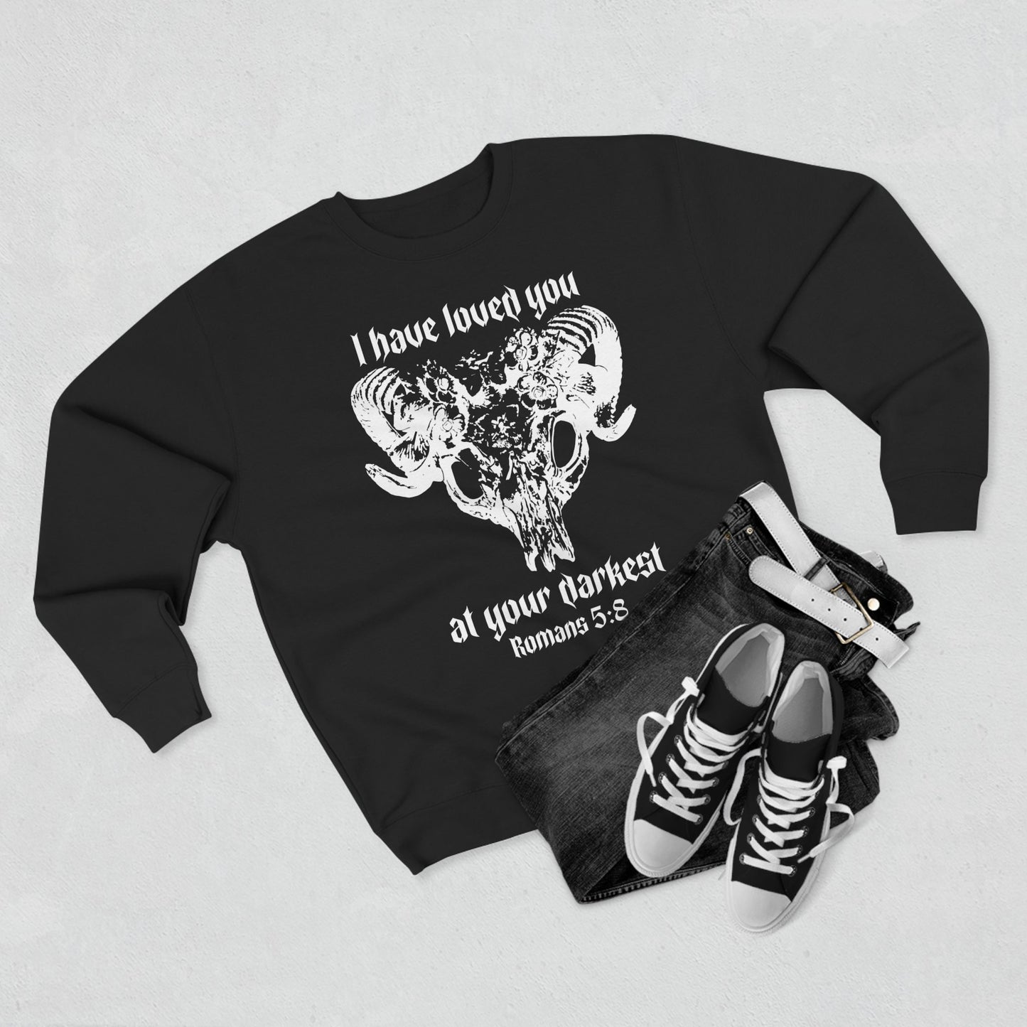 Romans 5:8 Crewneck Sweatshirt
