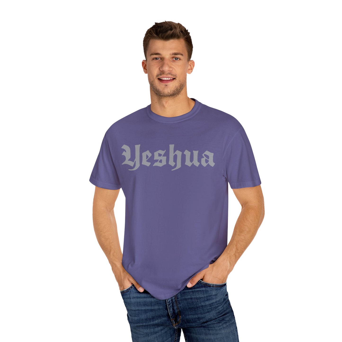 Vintage Yeshua Unisex Garment-Dyed T-Shirt - Faith-Inspired Casual Wear