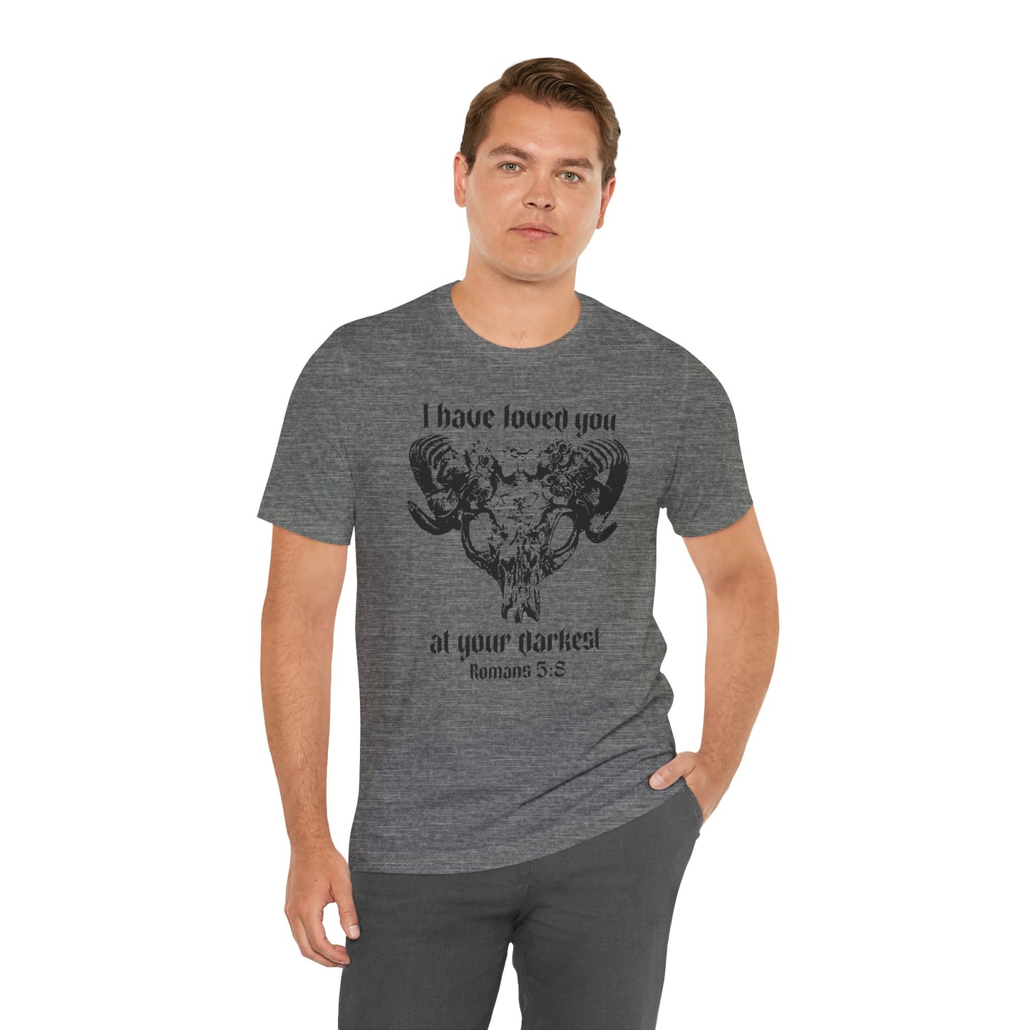 Romans 5:8 Christian Graphic Tee