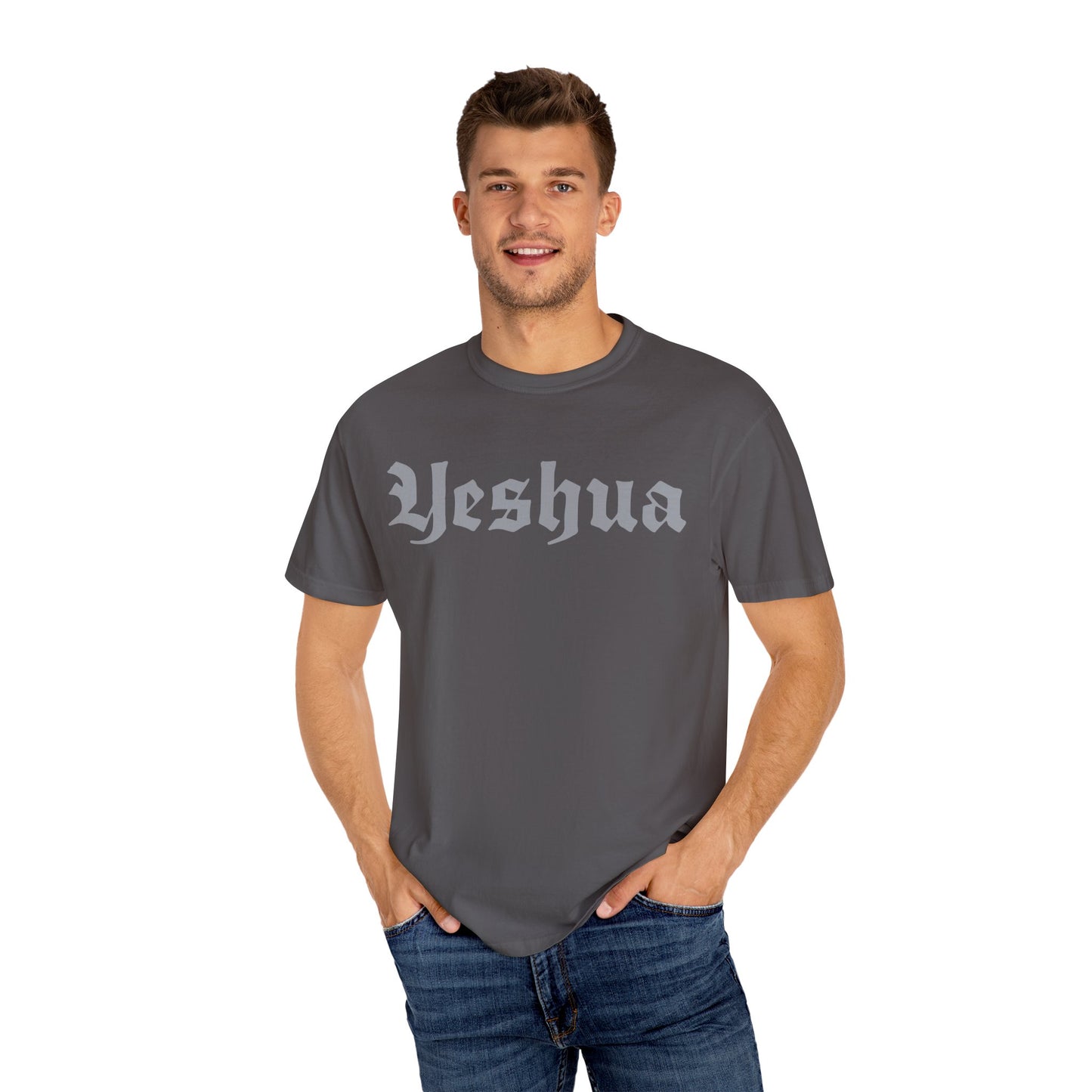 Vintage Yeshua Unisex Garment-Dyed T-Shirt - Faith-Inspired Casual Wear