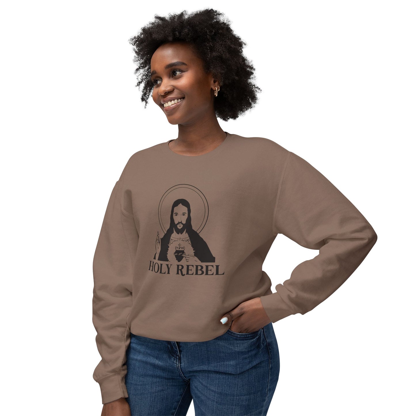 Holy Rebel Unisex Lightweight Crewneck Sweatshirt