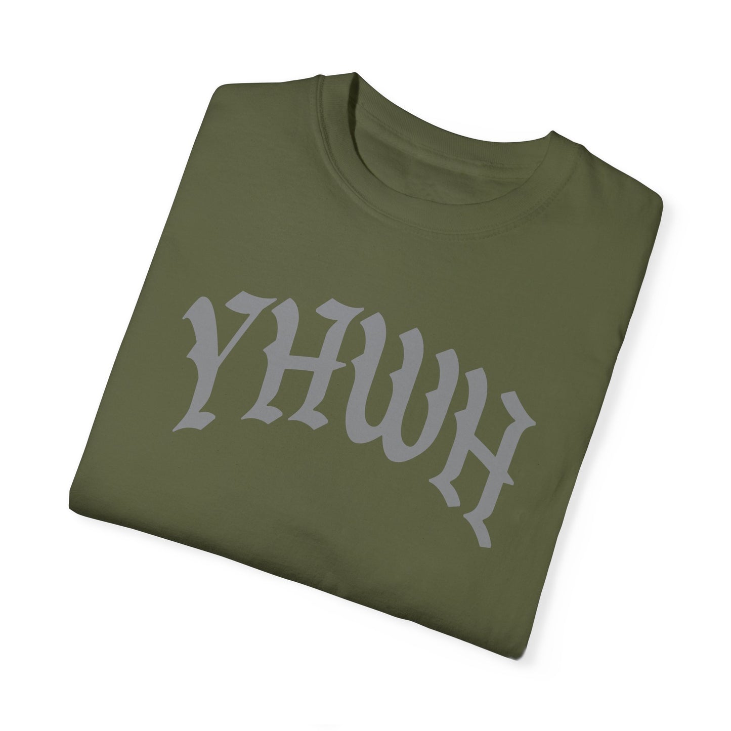 Vintage YHWH Unisex Garment-Dyed T-Shirt - Faith-Inspired Casual Wear