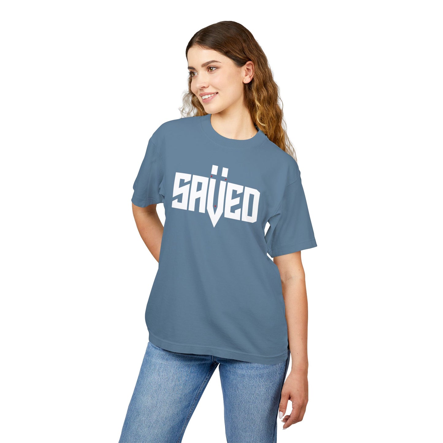 Saved - Graphic Urban Heavy Tee for Trendsetters