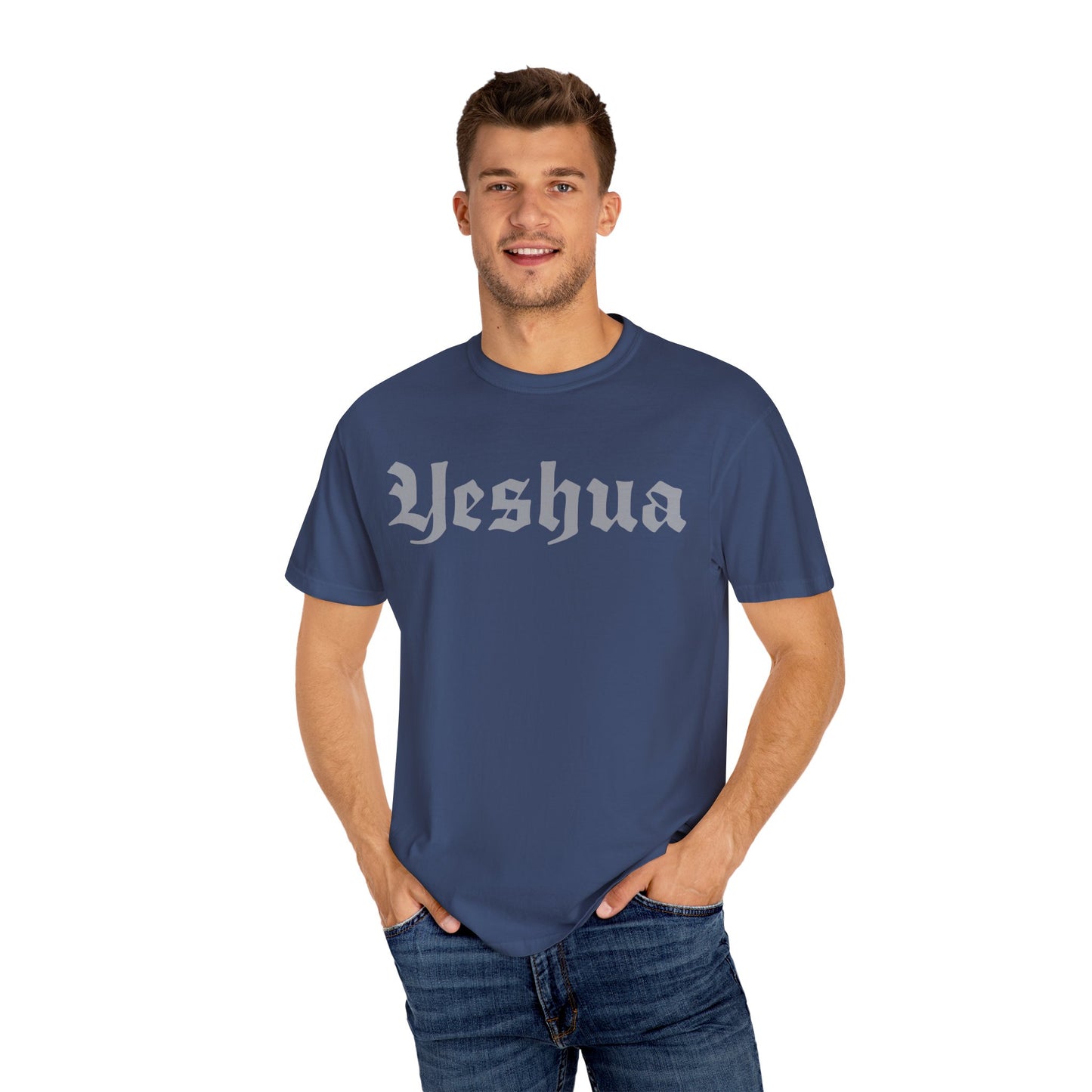 Vintage Yeshua Unisex Garment-Dyed T-Shirt - Faith-Inspired Casual Wear