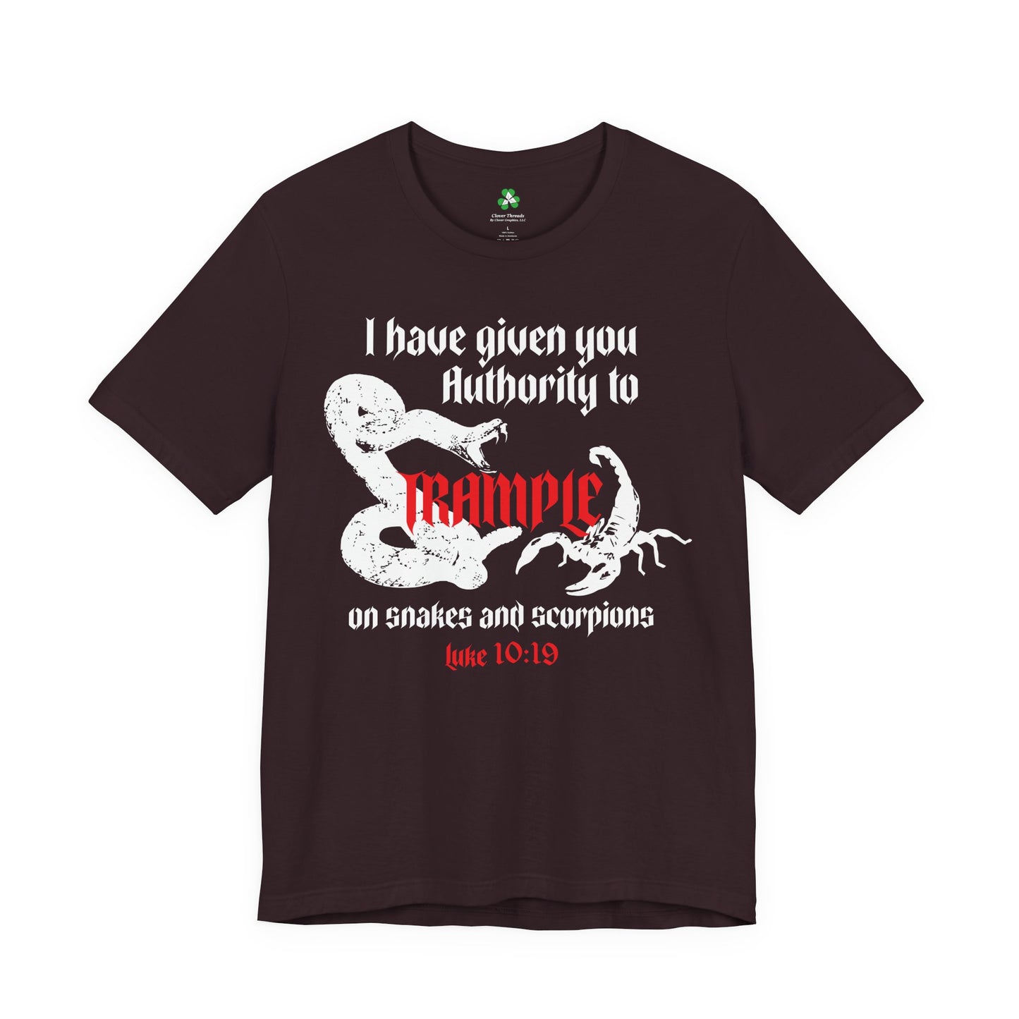 Luke 10:19 Trample Graphic Tee