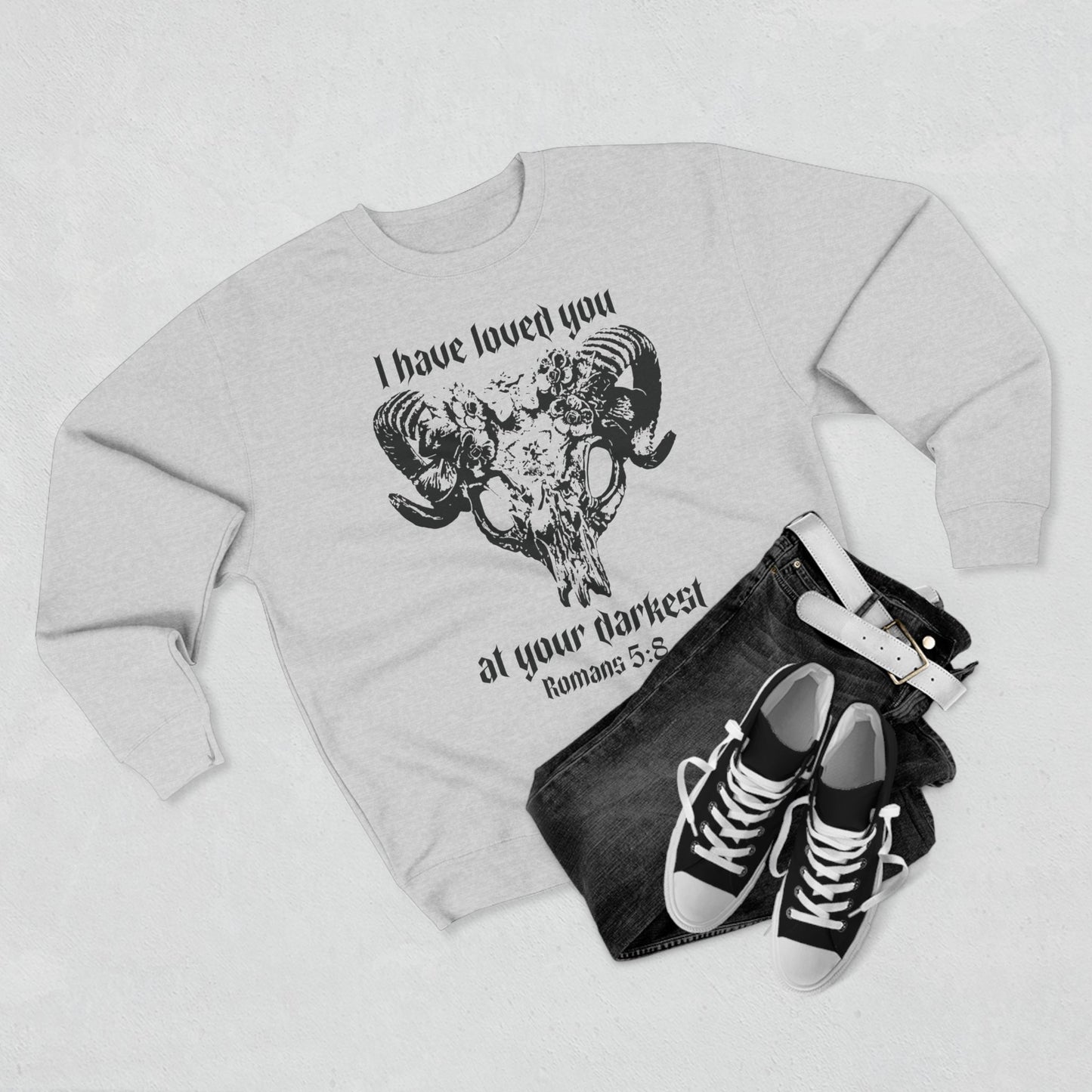 Romans 5:8 Crewneck Sweatshirt