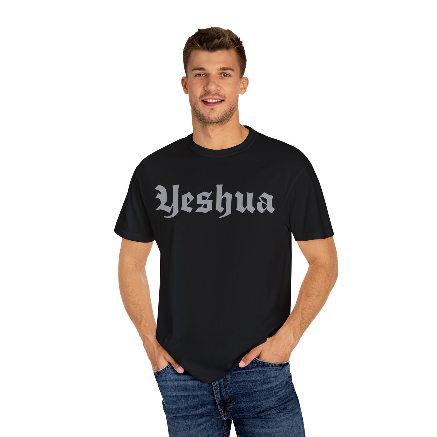Vintage Yeshua Unisex Garment-Dyed T-Shirt - Faith-Inspired Casual Wear
