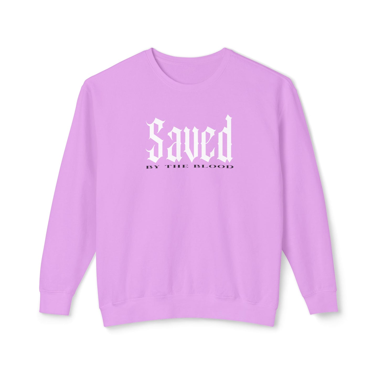 Saved by the Blood - Lightweight Unisex Sweatshirt