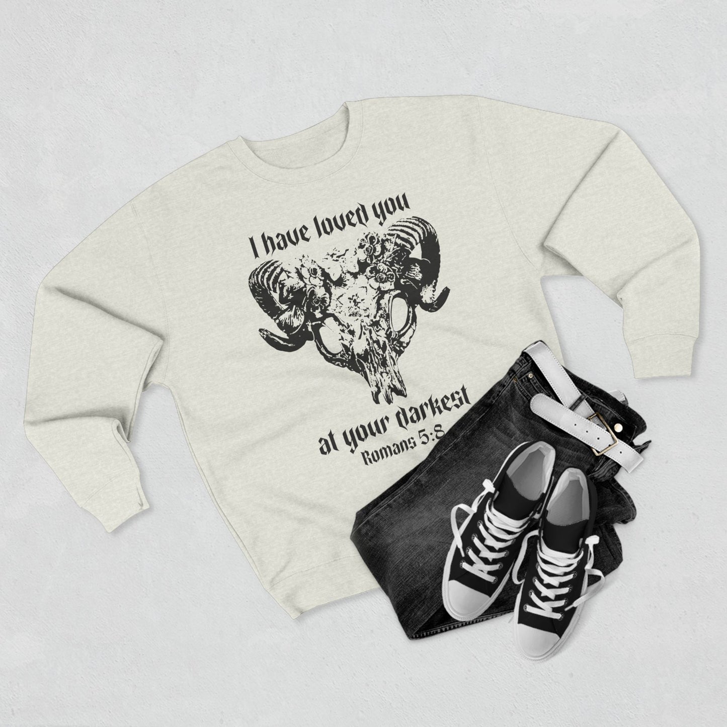 Romans 5:8 Crewneck Sweatshirt