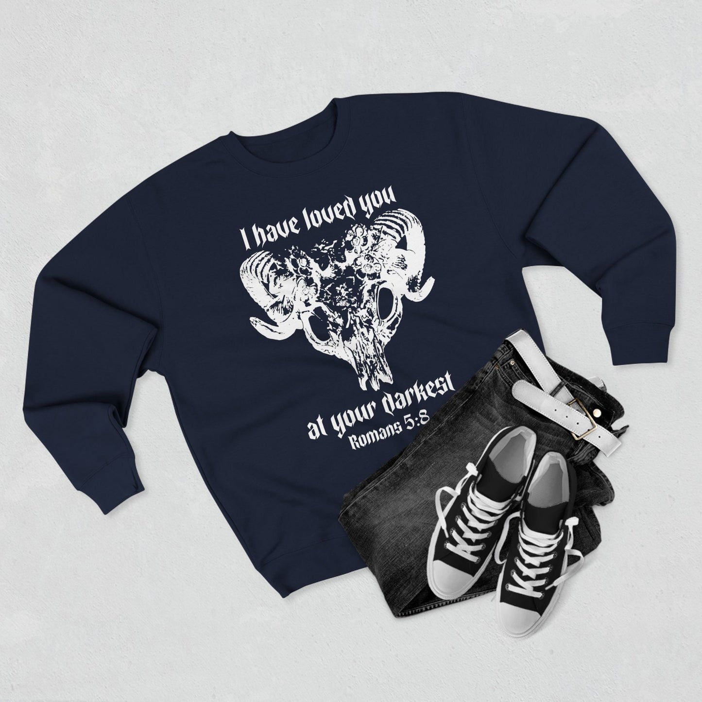 Romans 5:8 Crewneck Sweatshirt