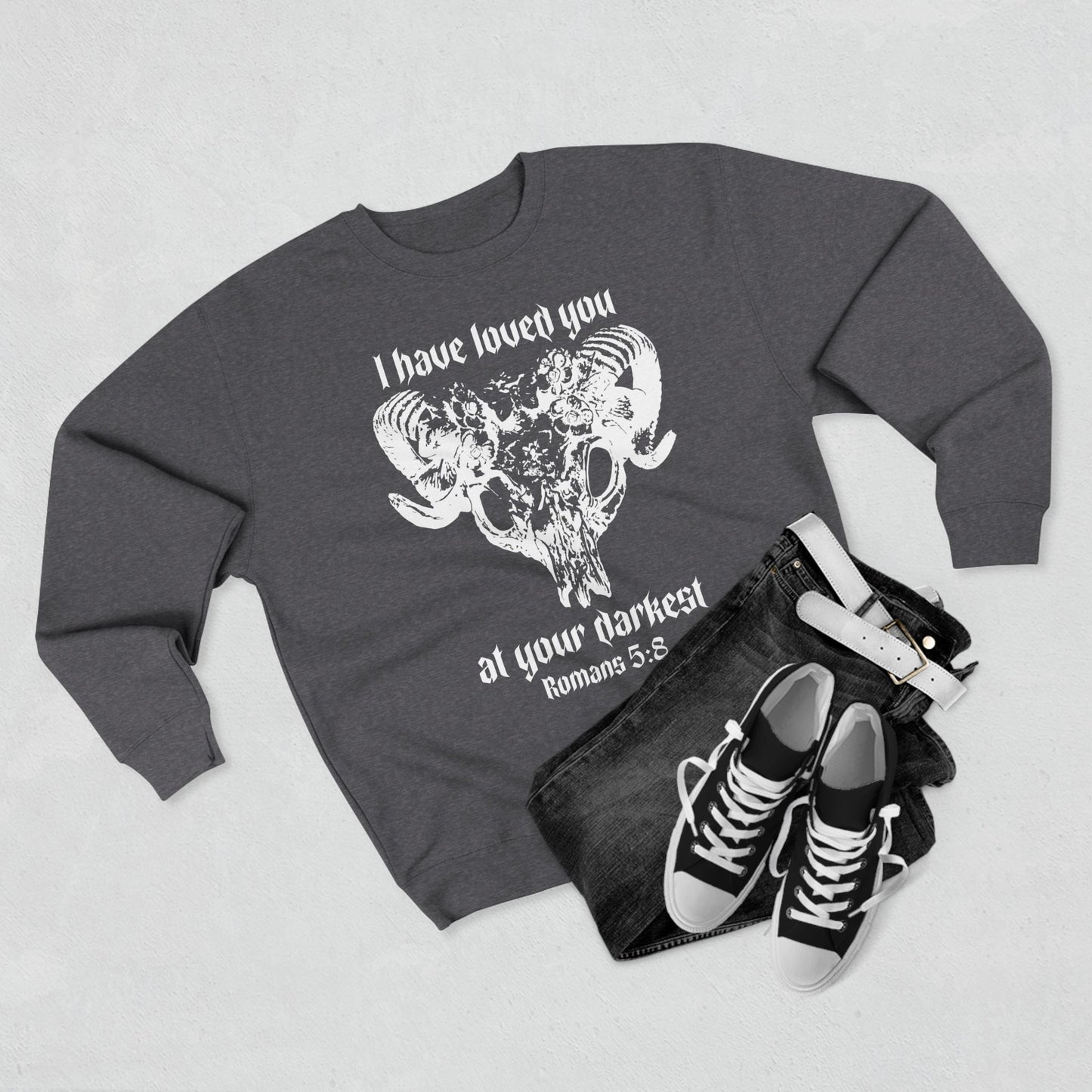 Romans 5:8 Crewneck Sweatshirt