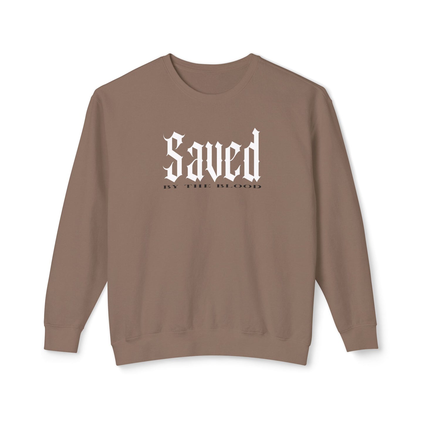 Saved by the Blood - Lightweight Unisex Sweatshirt