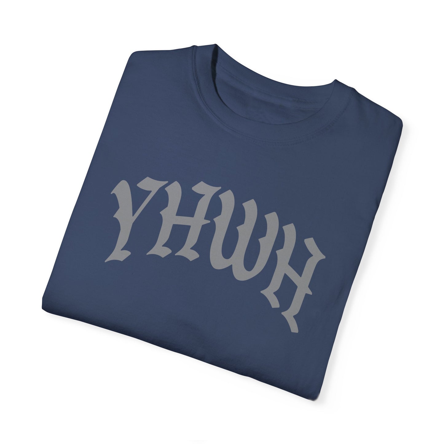 Vintage YHWH Unisex Garment-Dyed T-Shirt - Faith-Inspired Casual Wear