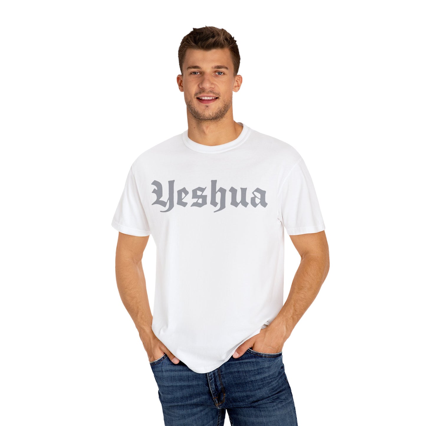 Vintage Yeshua Unisex Garment-Dyed T-Shirt - Faith-Inspired Casual Wear